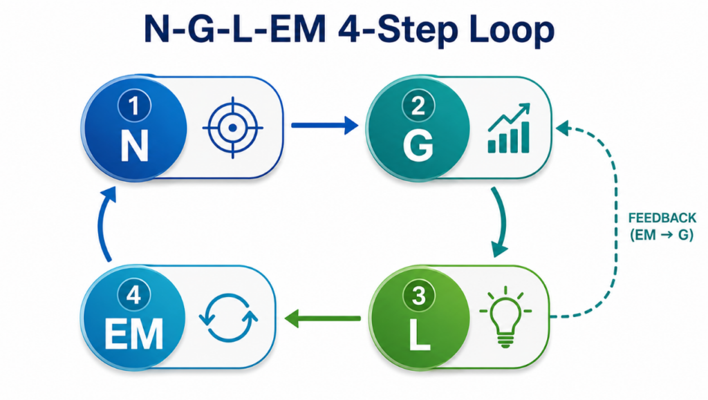 N-G-L-EM Four-Step Cycle Infographic